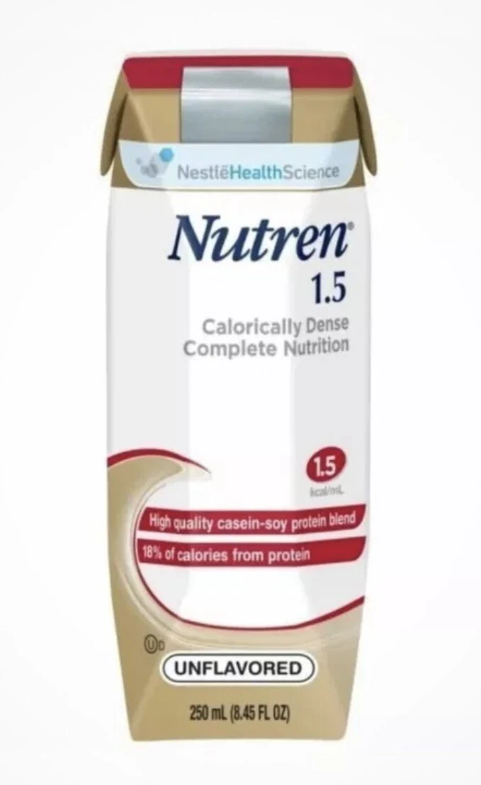 24 Ct Nutren 1.5 Tube Feeding Formula Unflavored Formerly Vanilla Carton 2/2025